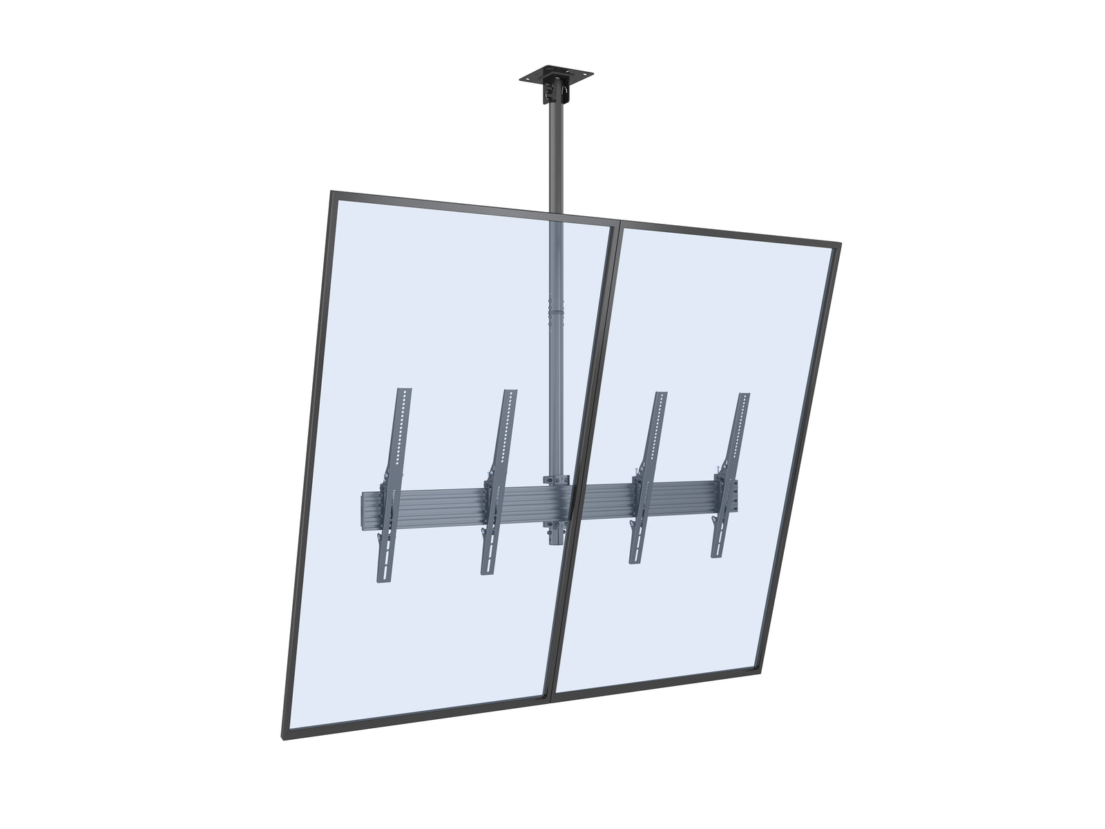 Multibrackets MBC2X1UP M Pro 1.5m 2-Screen Ceiling Mount For 40"-65" Screens | 7340234813971 Ceiling Mount Bracket Multibrackets
