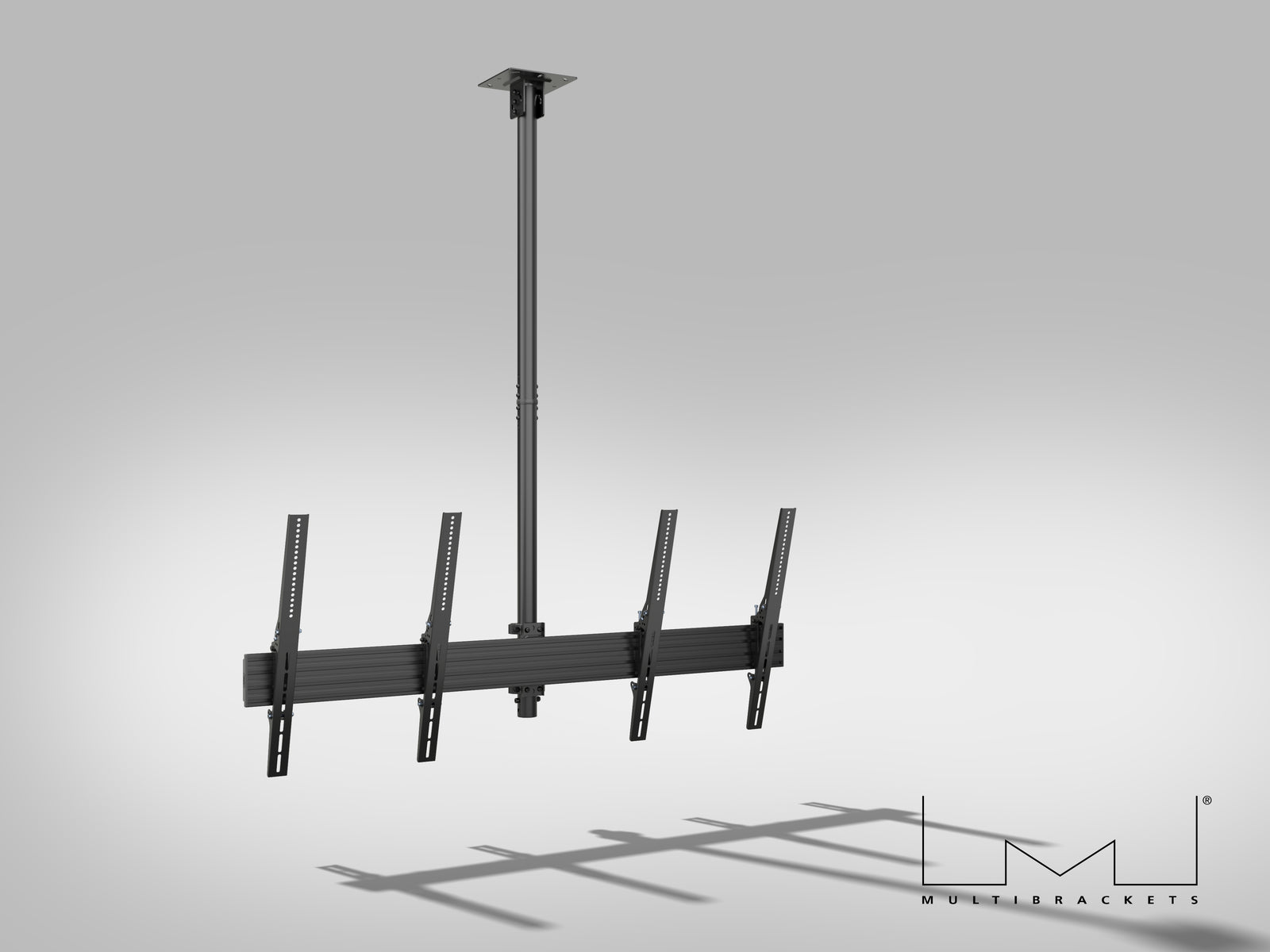 Multibrackets MBC2X1UP M Pro 1.5m 2-Screen Ceiling Mount For 40"-65" Screens | 7340234813971 Ceiling Mount Bracket Multibrackets