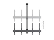 Multibrackets MBC2X1UP M Pro 1.5m 2-Screen Ceiling Mount For 40"-65" Screens | 7340234813971 Ceiling Mount Bracket Multibrackets