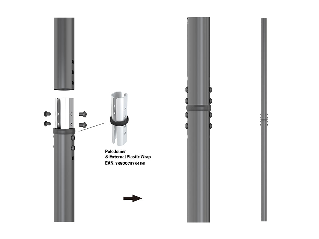 Multibrackets MBC1U M Pro 1.5m Ceiling Mount For 24"-42" Screens | 7340234814145 Ceiling Mount Bracket Multibrackets