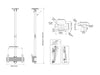 Multibrackets MBC1UT M Pro 1.5m Ceiling Mount For 24"-42" Screens | 7340234814152 Ceiling Mount Bracket Multibrackets