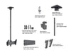 Multibrackets MBC1UT M Pro 1.5m Ceiling Mount For 24"-42" Screens | 7340234814152 Ceiling Mount Bracket Multibrackets