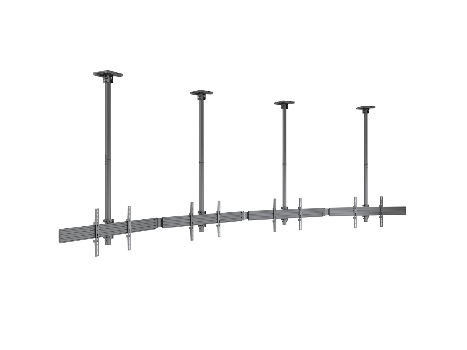 Multibrackets MBC4X1U M Pro 1.5m 4-Screen Curved Ceiling Mount For 40"-65" Screens | 7340234814282 Ceiling Mount Bracket Multibrackets