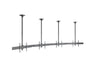 Multibrackets MBC4X1U M Pro 1.5m 4-Screen Curved Ceiling Mount For 40"-65" Screens | 7340234814282