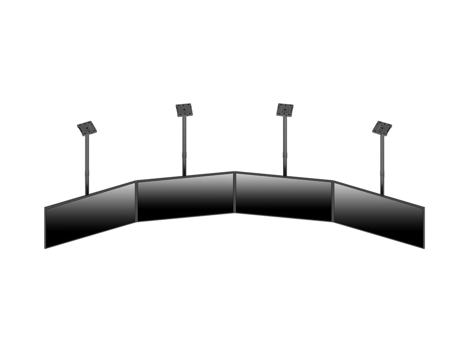 Multibrackets MBC4X1U M Pro 1.5m 4-Screen Curved Ceiling Mount For 40"-65" Screens | 7340234814282