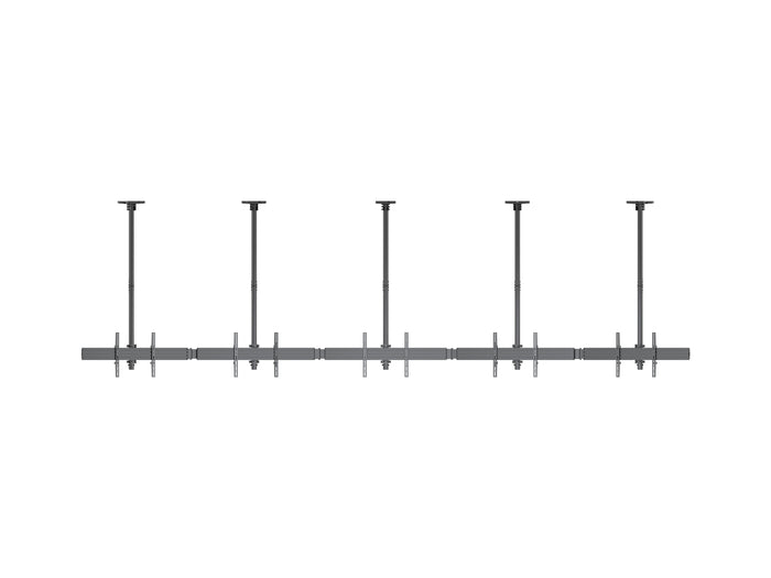 Multibrackets MBC4X1U M Pro 1.5m 4-Screen Curved Ceiling Mount For 40"-65" Screens | 7340234814282 Ceiling Mount Bracket Multibrackets