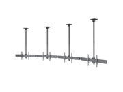 Multibrackets MBC4X1U M Pro 1.5m 4-Screen Curved Ceiling Mount For 40"-65" Screens | 7340234814282 Ceiling Mount Bracket Multibrackets