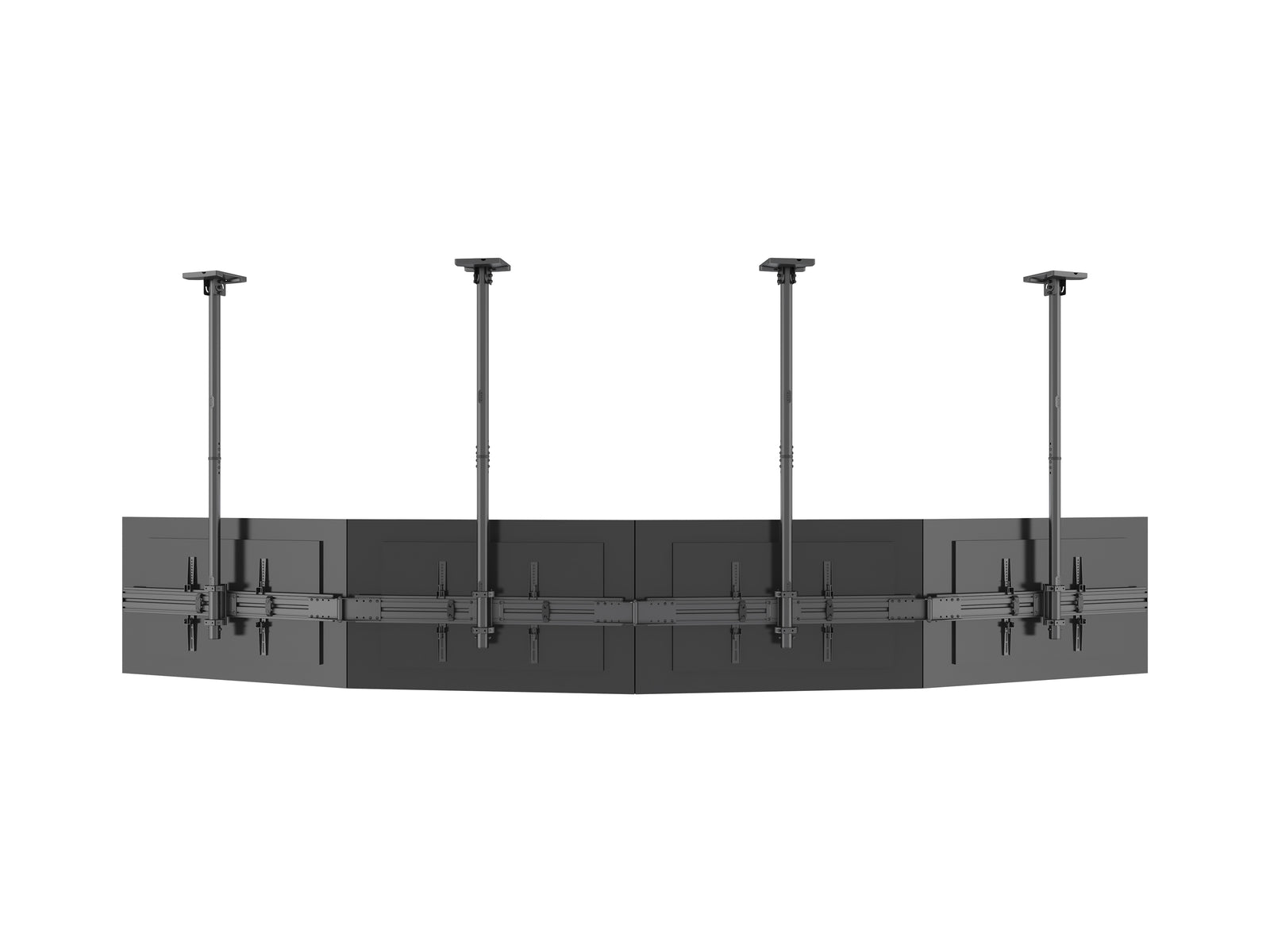 Multibrackets MBC4X1U M Pro 1.5m 4-Screen Curved Ceiling Mount For 40"-65" Screens | 7340234814282 Ceiling Mount Bracket Multibrackets