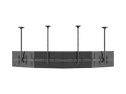 Multibrackets MBC4X1U M Pro 1.5m 4-Screen Curved Ceiling Mount For 40"-65" Screens | 7340234814282 Ceiling Mount Bracket Multibrackets