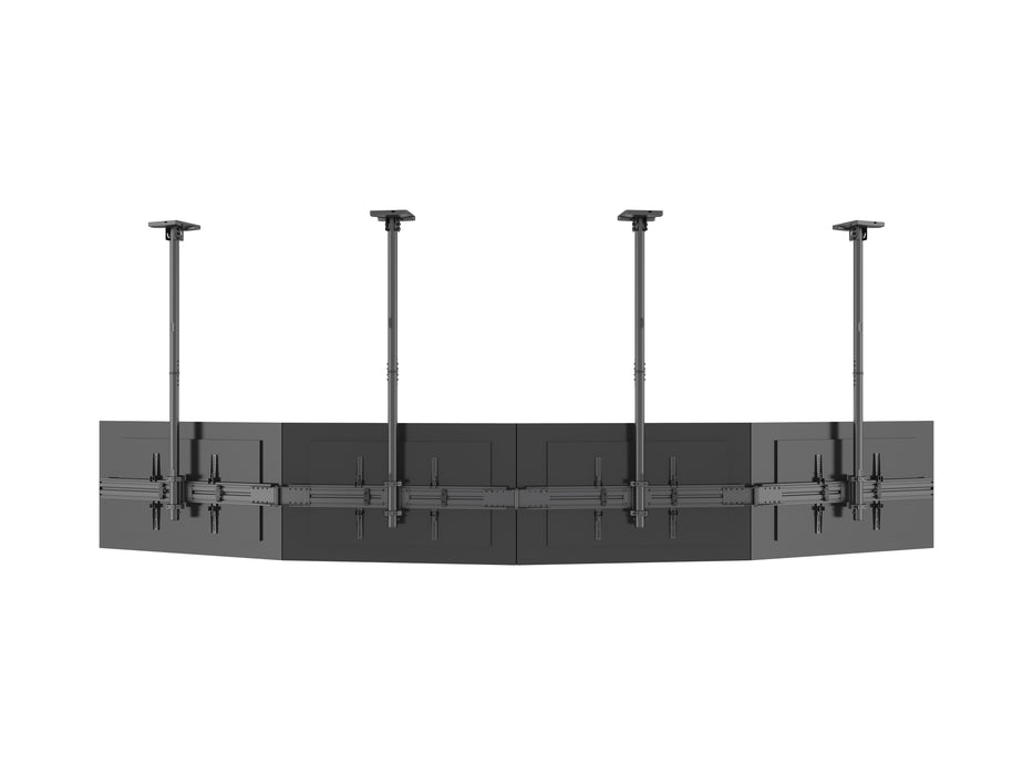 Multibrackets MBC4X1U M Pro 1.5m 4-Screen Curved Ceiling Mount For 40"-65" Screens | 7340234814282