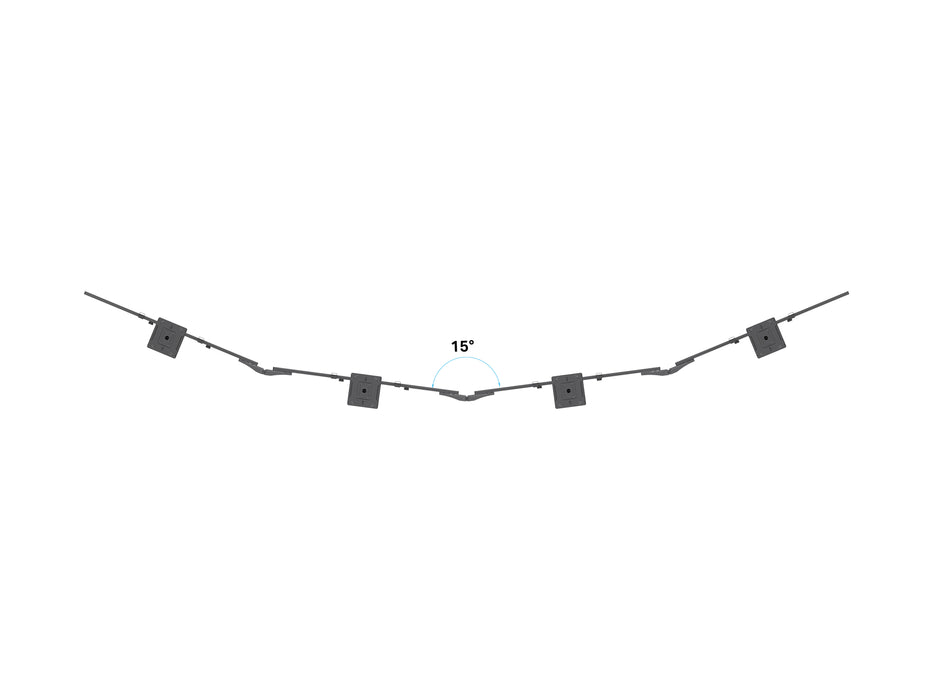 Multibrackets MBC4X1U M Pro 1.5m 4-Screen Curved Ceiling Mount For 40"-65" Screens | 7340234814282