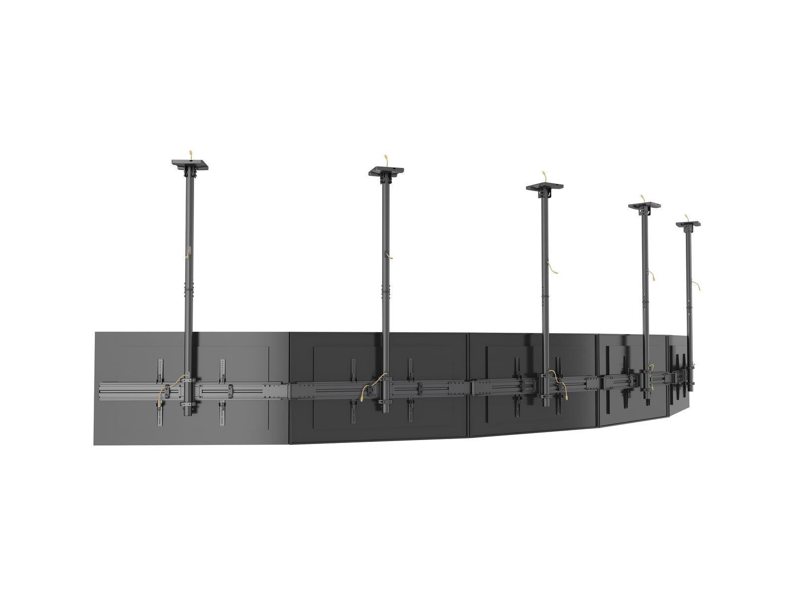 Multibrackets MBC4X1U M Pro 1.5m 4-Screen Curved Ceiling Mount For 40"-65" Screens | 7340234814282 Ceiling Mount Bracket Multibrackets