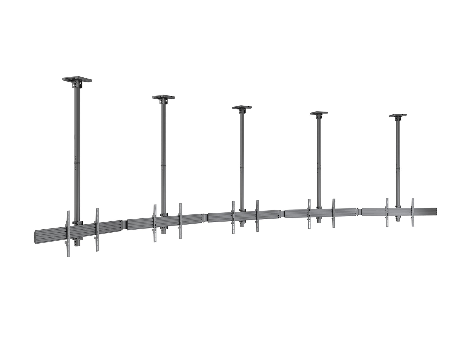 Multibrackets MBC5X1U M Pro 1.5m 5-Screen Curved Ceiling Mount For 40"-65" Screens | 7340234814299 Ceiling Mount Bracket Multibrackets