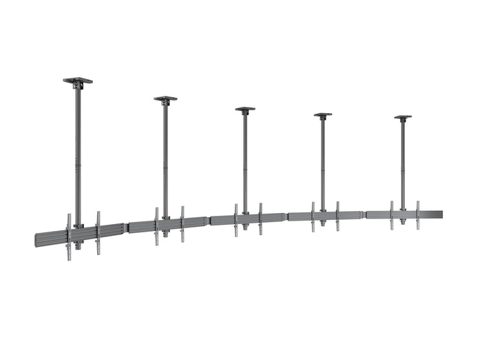Multibrackets MBC5X1U M Pro 1.5m 5-Screen Curved Ceiling Mount For 40"-65" Screens | 7340234814299 Ceiling Mount Bracket Multibrackets