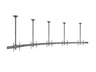 Multibrackets MBC5X1U M Pro 1.5m 5-Screen Curved Ceiling Mount For 40"-65" Screens | 7340234814299