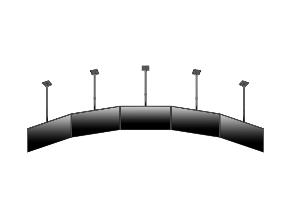 Multibrackets MBC5X1U M Pro 1.5m 5-Screen Curved Ceiling Mount For 40"-65" Screens | 7340234814299