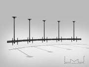 Multibrackets MBC5X1U M Pro 1.5m 5-Screen Curved Ceiling Mount For 40"-65" Screens | 7340234814299 Ceiling Mount Bracket Multibrackets