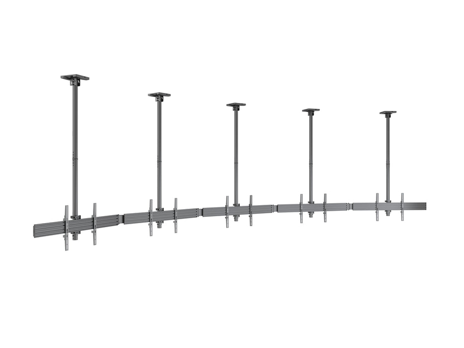 Multibrackets MBC5X1U M Pro 1.5m 5-Screen Curved Ceiling Mount For 40"-65" Screens | 7340234814299