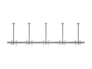 Multibrackets MBC5X1U M Pro 1.5m 5-Screen Curved Ceiling Mount For 40"-65" Screens | 7340234814299 Ceiling Mount Bracket Multibrackets