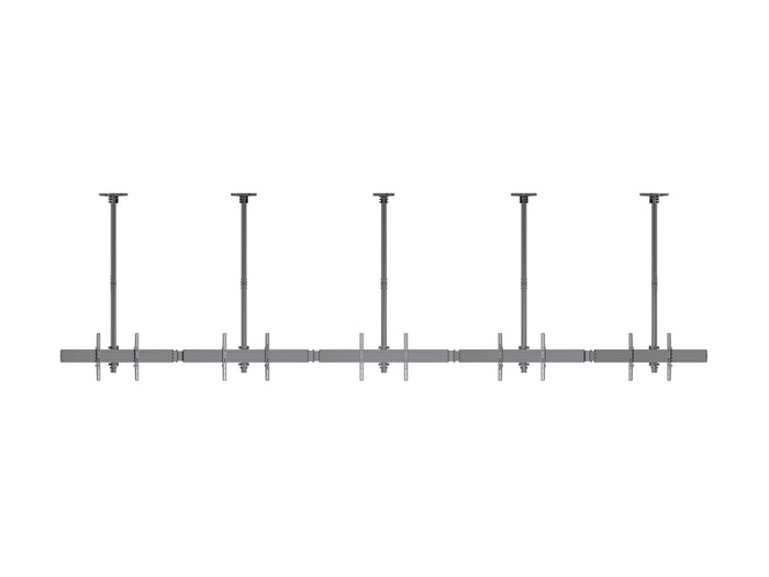 Multibrackets MBC5X1U M Pro 1.5m 5-Screen Curved Ceiling Mount For 40"-65" Screens | 7340234814299 Ceiling Mount Bracket Multibrackets