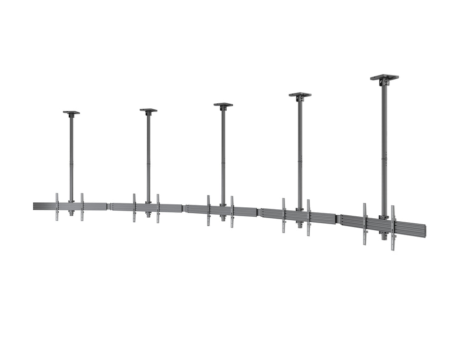 Multibrackets MBC5X1U M Pro 1.5m 5-Screen Curved Ceiling Mount For 40"-65" Screens | 7340234814299