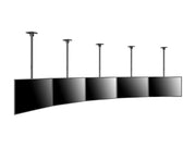 Multibrackets MBC5X1U M Pro 1.5m 5-Screen Curved Ceiling Mount For 40"-65" Screens | 7340234814299 Ceiling Mount Bracket Multibrackets