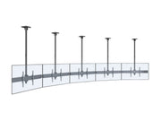 Multibrackets MBC5X1U M Pro 1.5m 5-Screen Curved Ceiling Mount For 40"-65" Screens | 7340234814299 Ceiling Mount Bracket Multibrackets