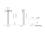 Multibrackets M Column Pro 120 Digital Signage Floor Stand - VESA 200x200 | 7340234816699 Floor Stand Multibrackets