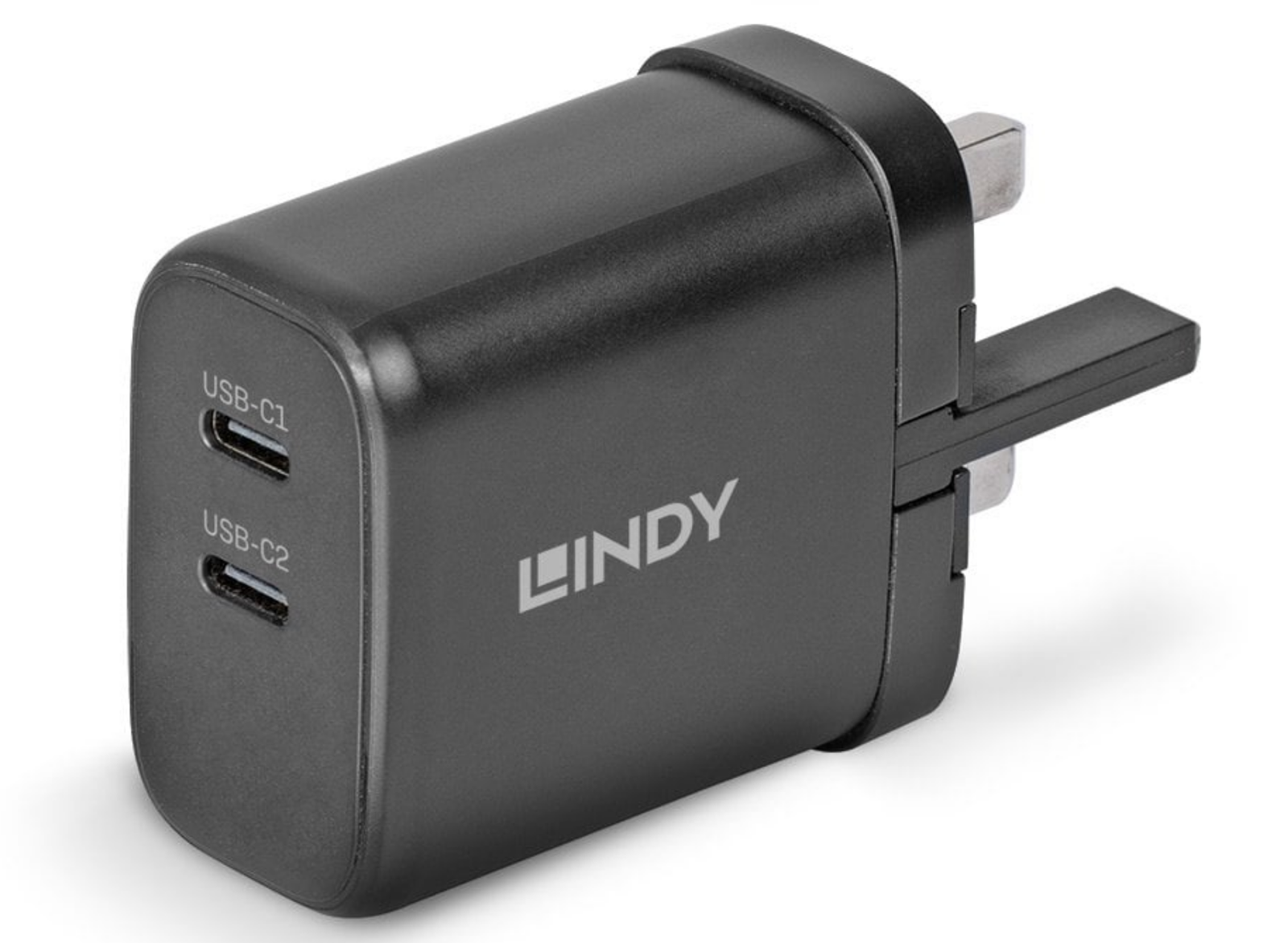 Lindy 65W USB 2 x Type C Charger | 73439 Power & Charging Lindy