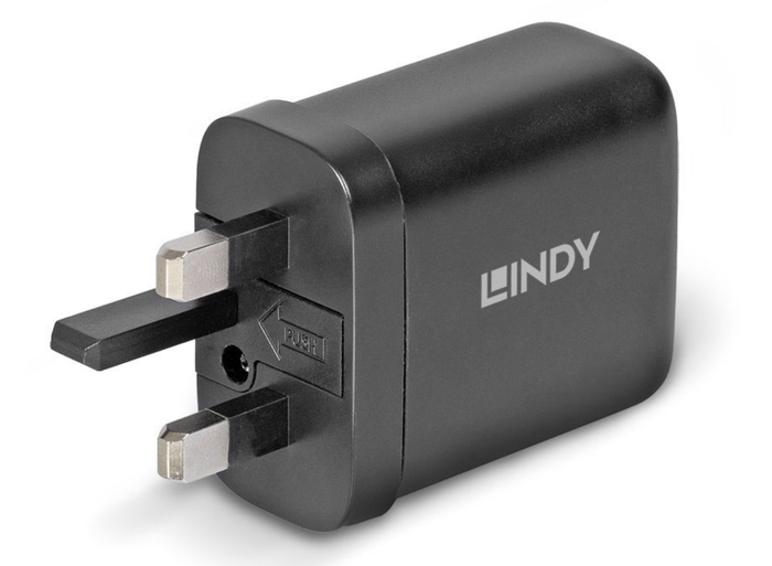 Lindy 65W USB 2 x Type C Charger | 73439 Power & Charging Lindy