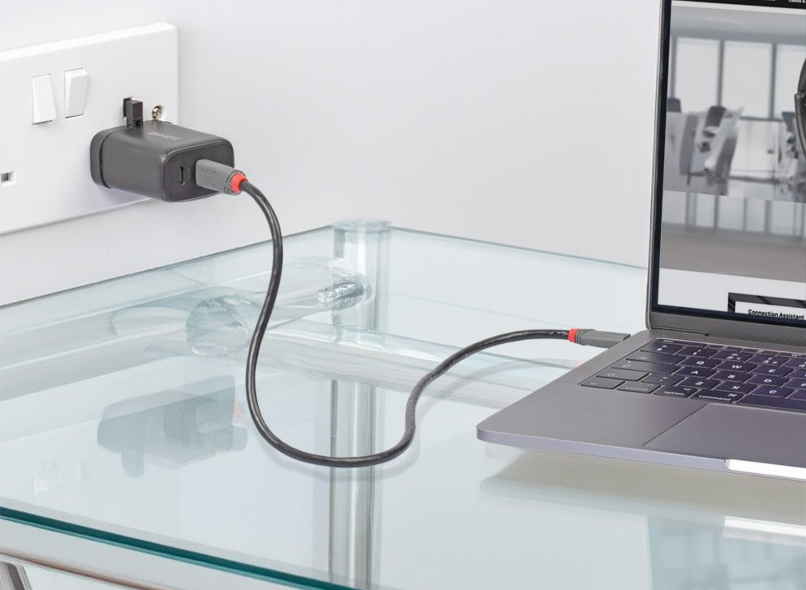 Lindy 65W USB 2 x Type C Charger | 73439 Power & Charging Lindy