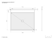 Multibrackets Motorized Projection Screen Deluxe 100" 4:3 – White | 7350022730373 Projector Accessories Multibrackets