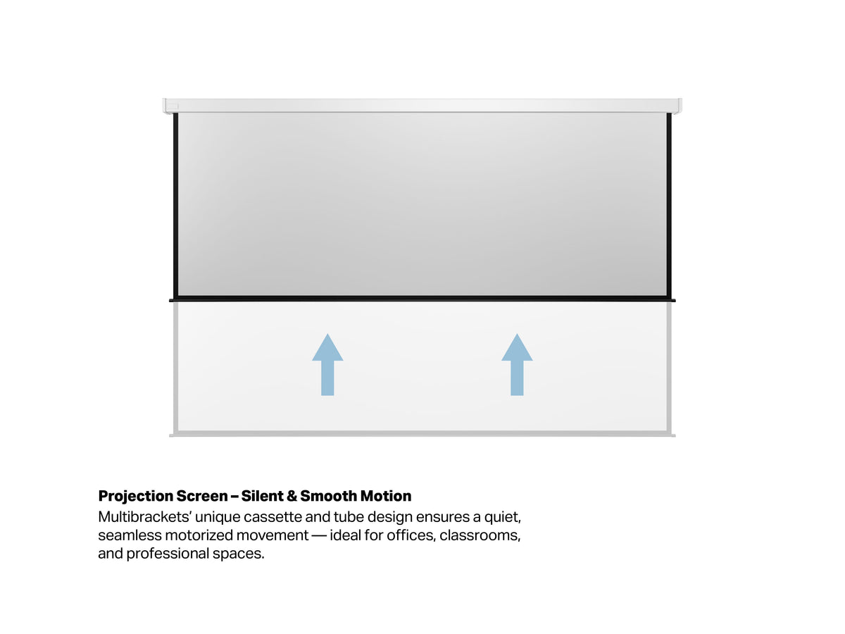 Multibrackets Motorized Projection Screen Deluxe 180" 4:3 – White | 7350022730465 Projector Accessories Multibrackets