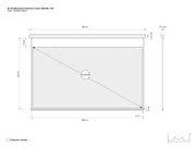 Multibrackets Motorized Projection Screen Deluxe 162" 16:9 – White | 7350022730533 Projector Accessories Multibrackets