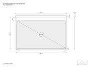 Multibrackets Motorized Projection Screen Deluxe 180" 16:9 – White | 7350022730540 Projector Accessories Multibrackets
