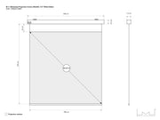 Multibrackets Motorized Projection Screen Deluxe 112" 1:1 – White | 7350022730847 Projector Accessories Multibrackets