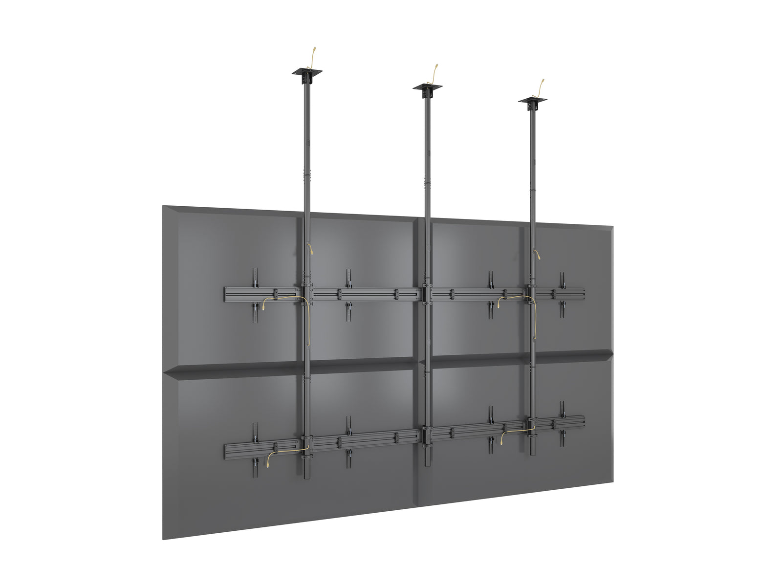 Multibrackets MBC2X2U M Pro 3m 4-Screen Ceiling Mount For 75"-100" Screens | 7350022733923 Ceiling Mount Bracket Multibrackets