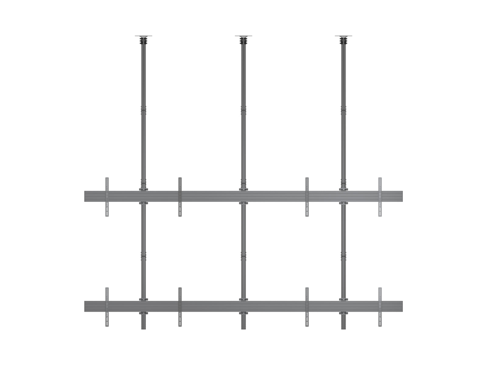Multibrackets MBC2X2U M Pro 3m 4-Screen Ceiling Mount For 75"-100" Screens | 7350022733923 Ceiling Mount Bracket Multibrackets