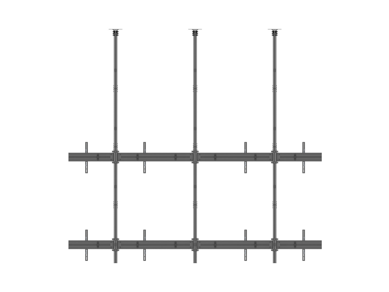 Multibrackets MBC2X2U M Pro 3m 4-Screen Ceiling Mount For 75"-100" Screens | 7350022733923 Ceiling Mount Bracket Multibrackets