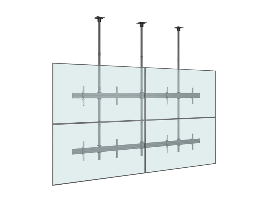 Multibrackets MBC2X2U M Pro 3m 4-Screen Ceiling Mount For 75"-100" Screens | 7350022733923