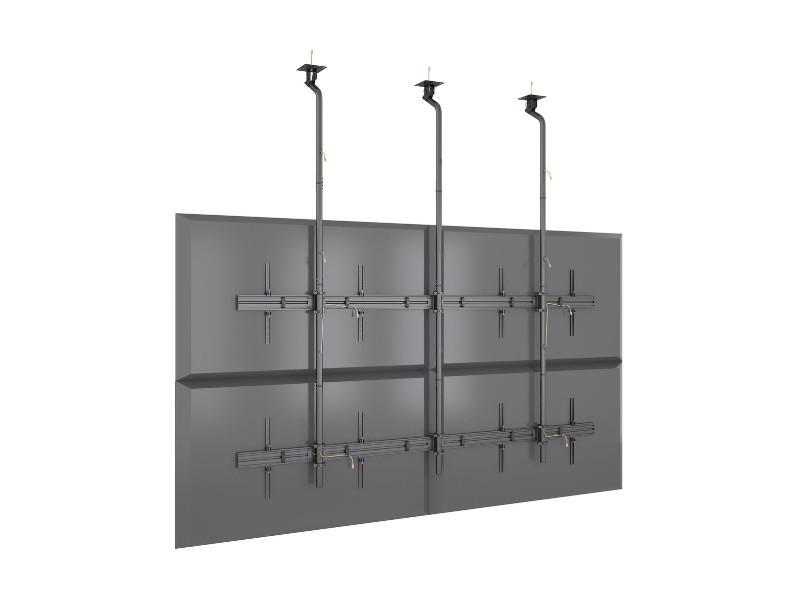 Multibrackets MBC2X2UGC M Pro 3m 4-Screen Ceiling Mount For 75"-100" Screens | 7350022733930 Ceiling Mount Bracket Multibrackets
