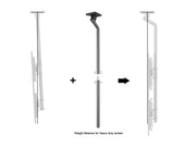 Multibrackets MBC2X2UGC M Pro 3m 4-Screen Ceiling Mount For 75"-100" Screens | 7350022733930 Ceiling Mount Bracket Multibrackets
