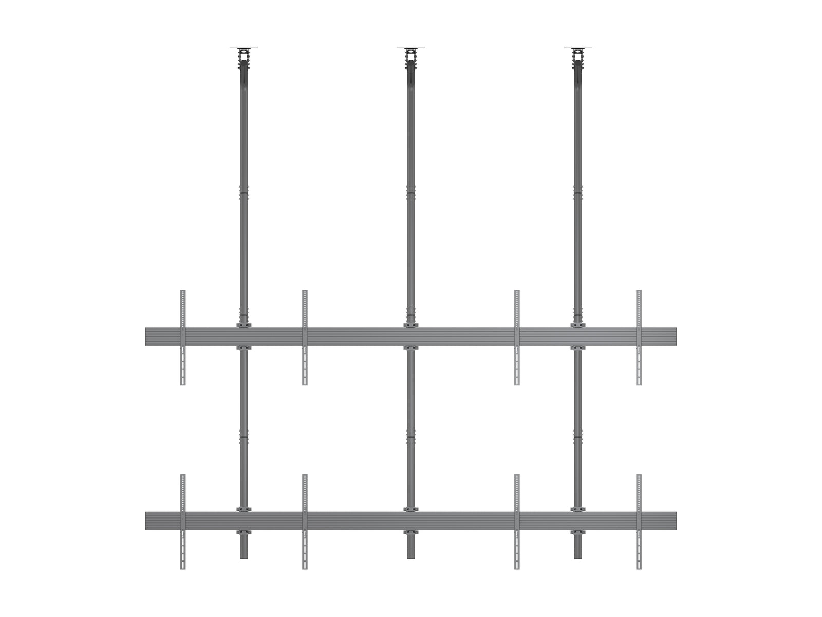 Multibrackets MBC2X2UGC M Pro 3m 4-Screen Ceiling Mount For 75"-100" Screens | 7350022733930 Ceiling Mount Bracket Multibrackets