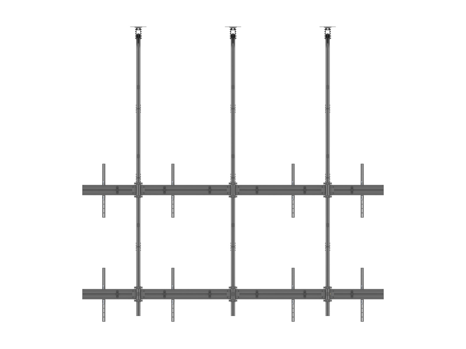 Multibrackets MBC2X2UGC M Pro 3m 4-Screen Ceiling Mount For 75"-100" Screens | 7350022733930 Ceiling Mount Bracket Multibrackets
