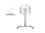Multibrackets M 145 HD Single Silver Mobile Floor Stand for 40"-63" Screens | 7350022735385 Floor Stand Multibrackets