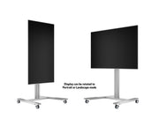 Multibrackets M 145 HD Single Silver Mobile Floor Stand for 40"-63" Screens | 7350022735385 Floor Stand Multibrackets