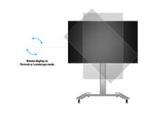 Multibrackets M 145 HD Single Silver Mobile Floor Stand for 40"-63" Screens | 7350022735385 Floor Stand Multibrackets