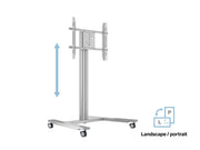 Multibrackets M 145 HD Single Silver Mobile Floor Stand for 40"-63" Screens | 7350022735385 Floor Stand Multibrackets