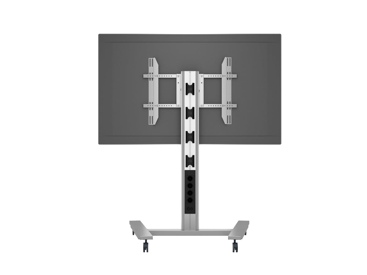 Multibrackets M 145 HD Single Silver Mobile Floor Stand for 40"-63" Screens | 7350022735385 Floor Stand Multibrackets