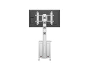 Multibrackets M 180 Single MediaBox4 Silver Mobile Floor Stand for 40"-75" Screens | 7350022737754 Floor Stand Multibrackets